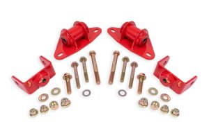 Chevrolet Corvette Motor Mount Kit - BMR Suspension - Polyurethane - Red - `14-`19